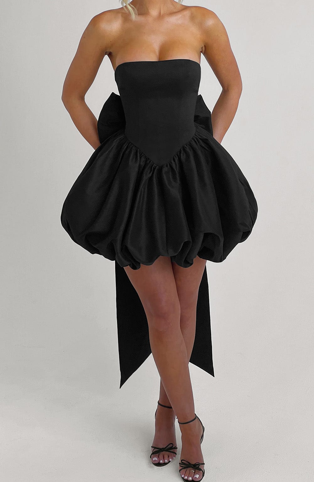 Vestido Mini Lotus - Negro