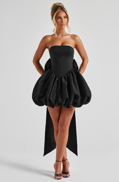 Vestido Mini Lotus - Negro