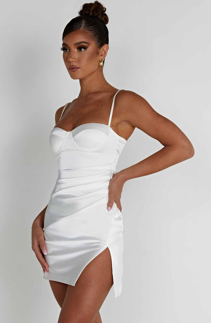 Vestido Mini Mabel - Marfil