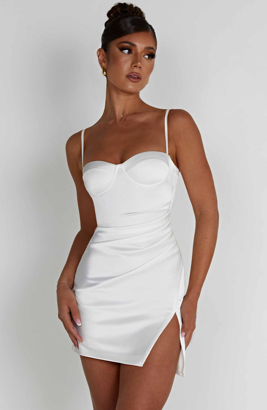 Vestido Mini Mabel - Marfil
