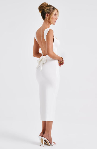 Vestido Midi Malina - Marfil