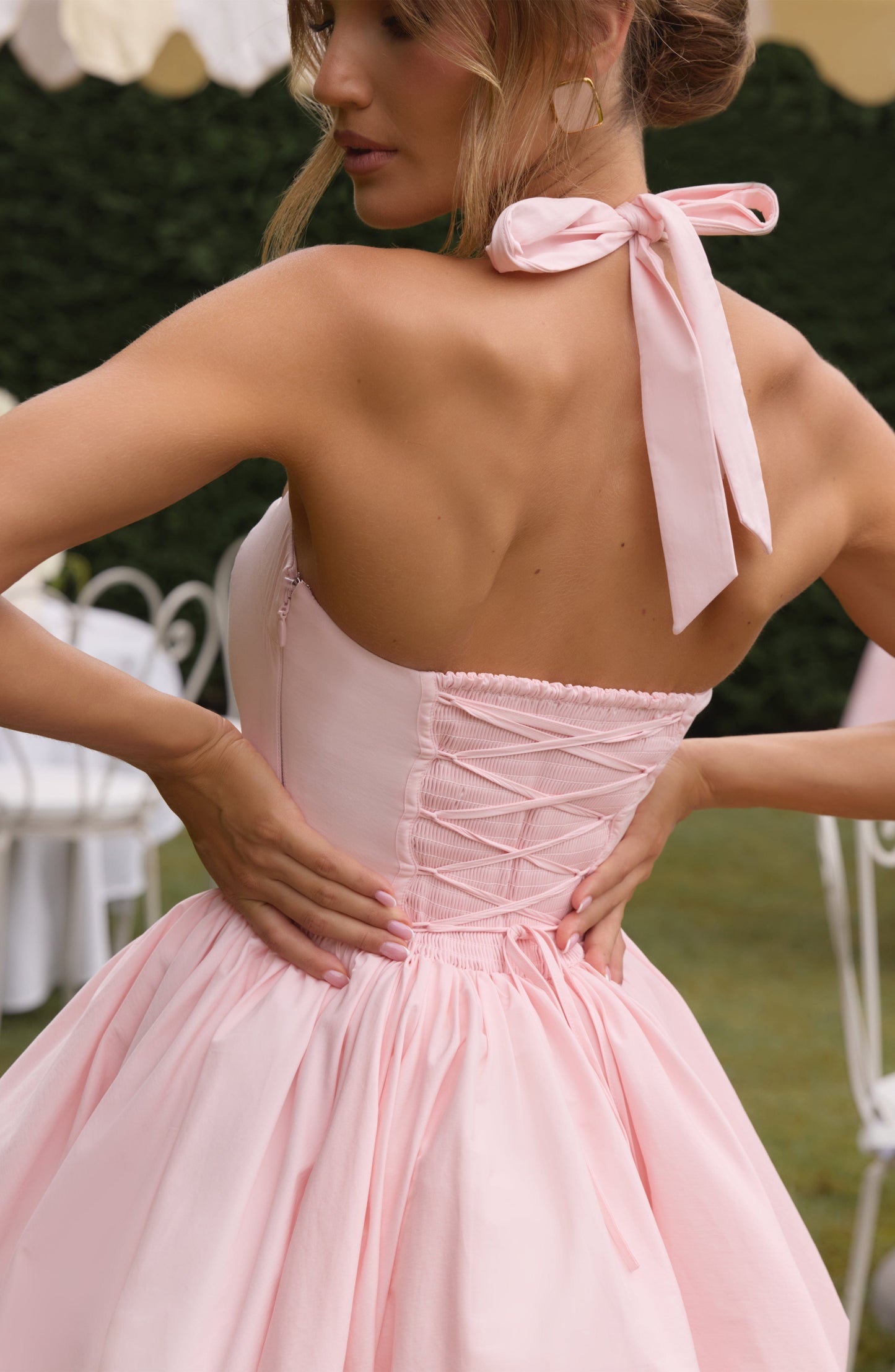 Vestido Mini Maricia - Rosa Empolvado