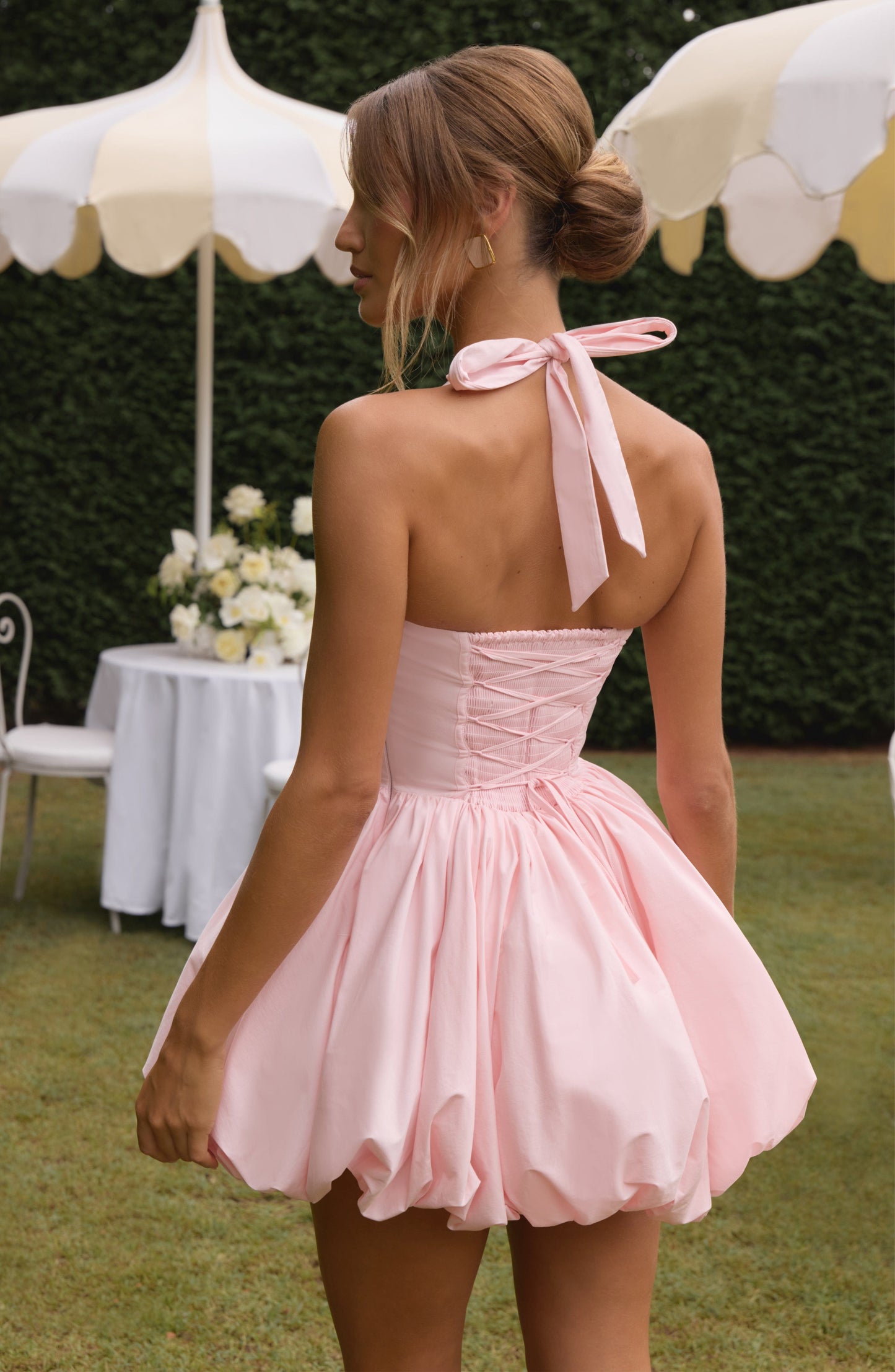 Vestido Mini Maricia - Rosa Empolvado
