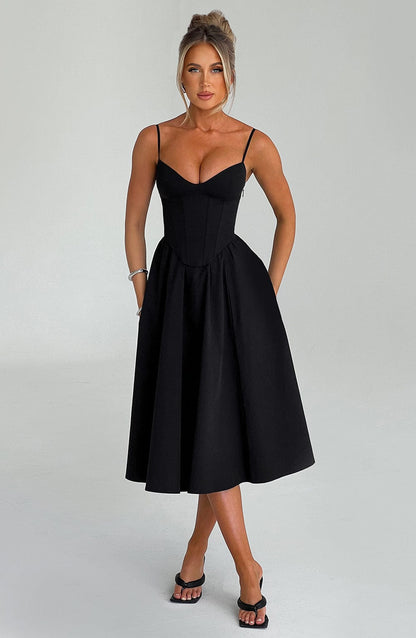 Vestido Midi Mariella - Negro