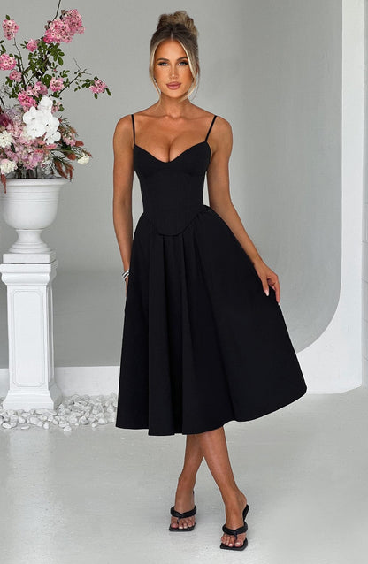Vestido Midi Mariella - Negro