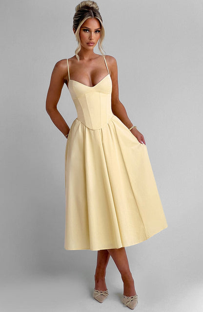 Vestido Midi Mariella - Limón