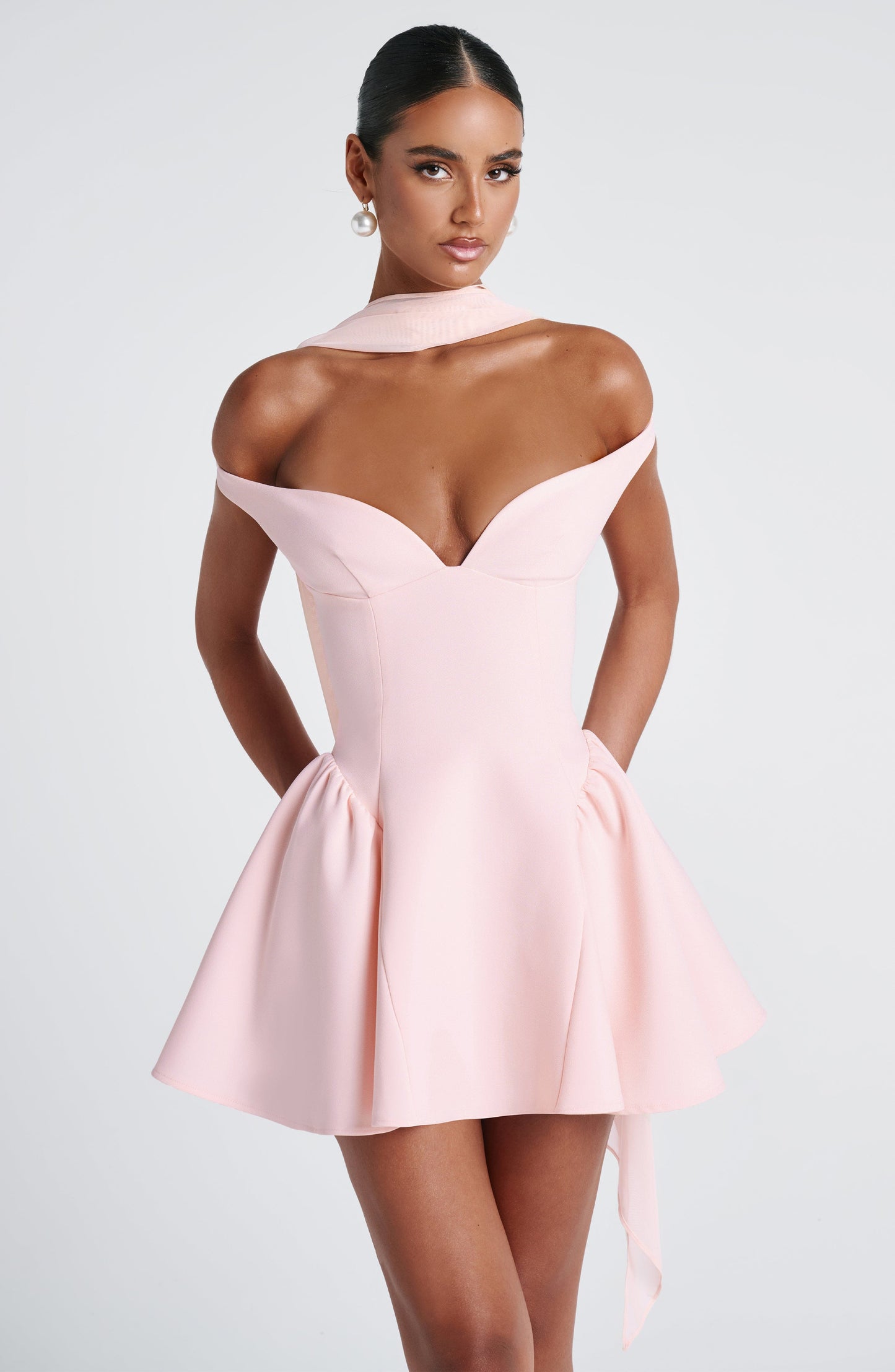 Vestido Mini Marla - Rosa Pálido