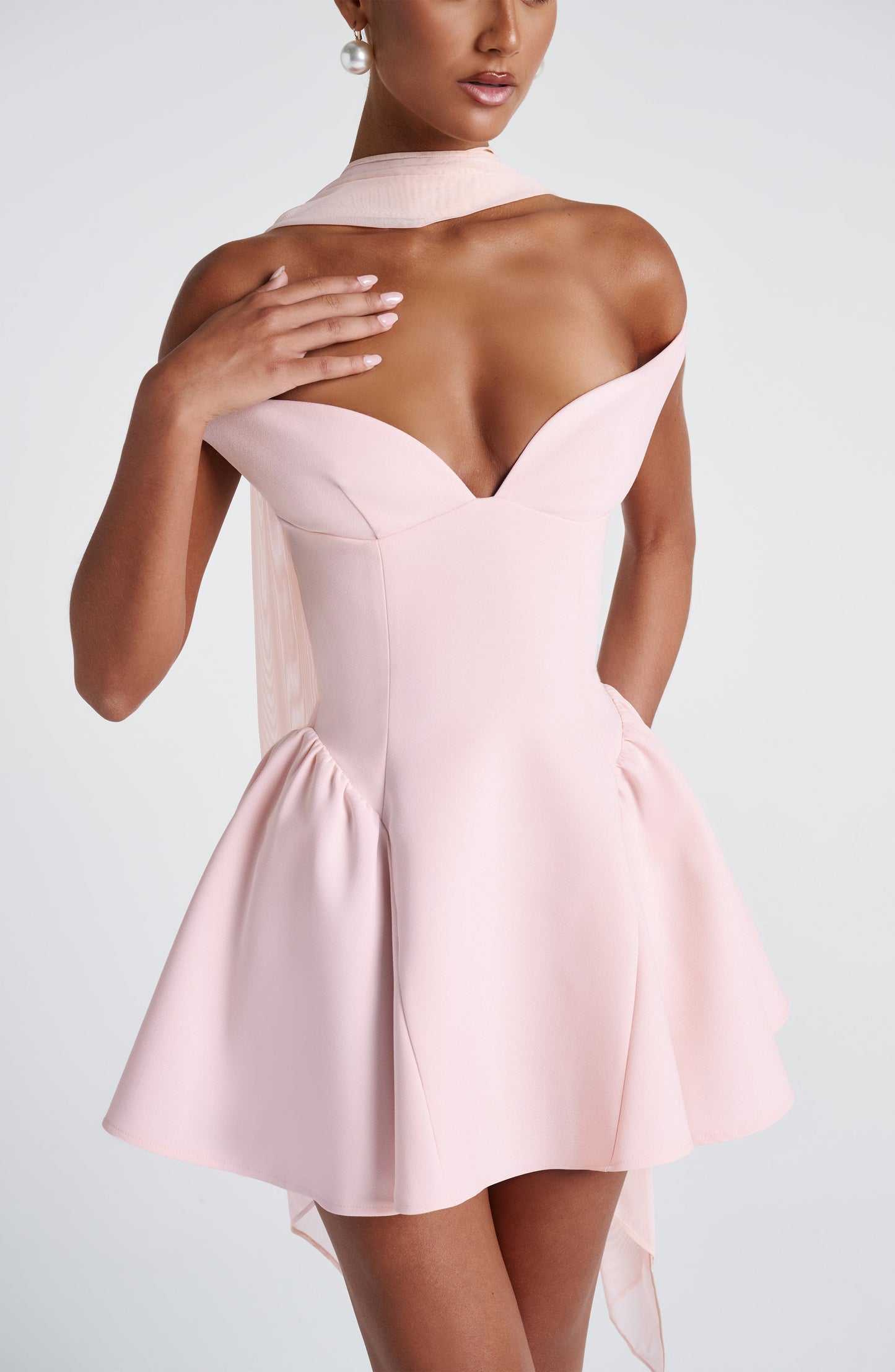 Vestido Mini Marla - Rosa Pálido