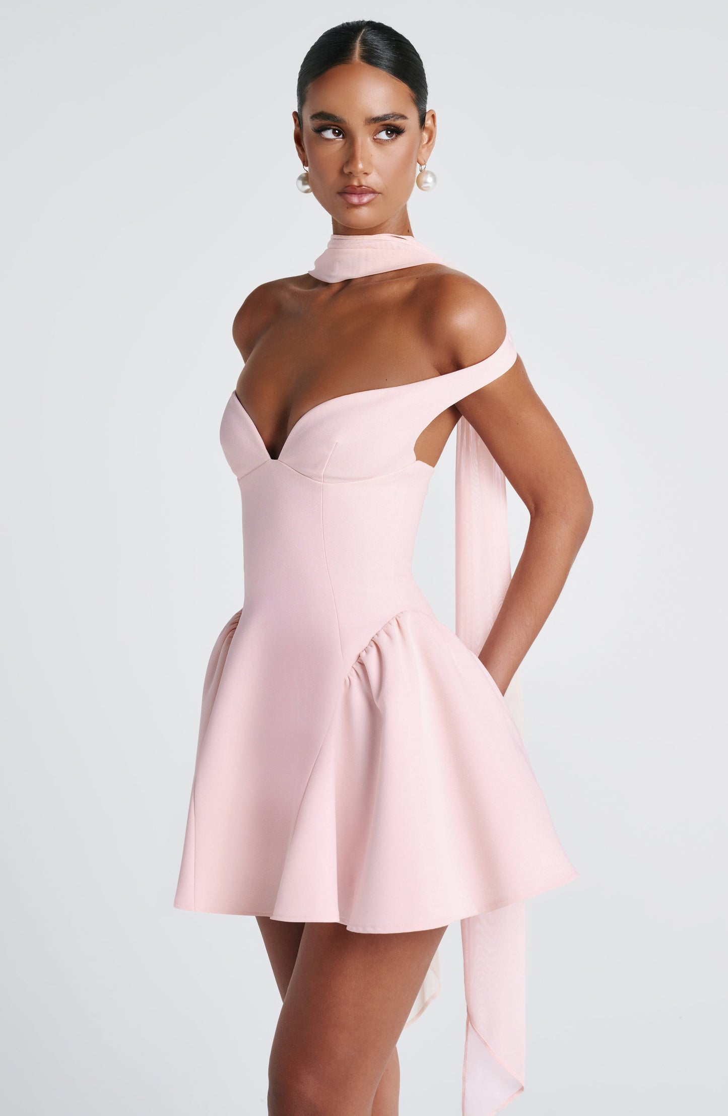 Vestido Mini Marla - Rosa Pálido