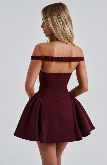 Vestido Mini Marla - Laca Cereza