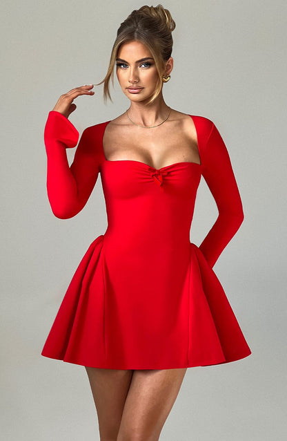 Vestido Corto Megan - Rojo
