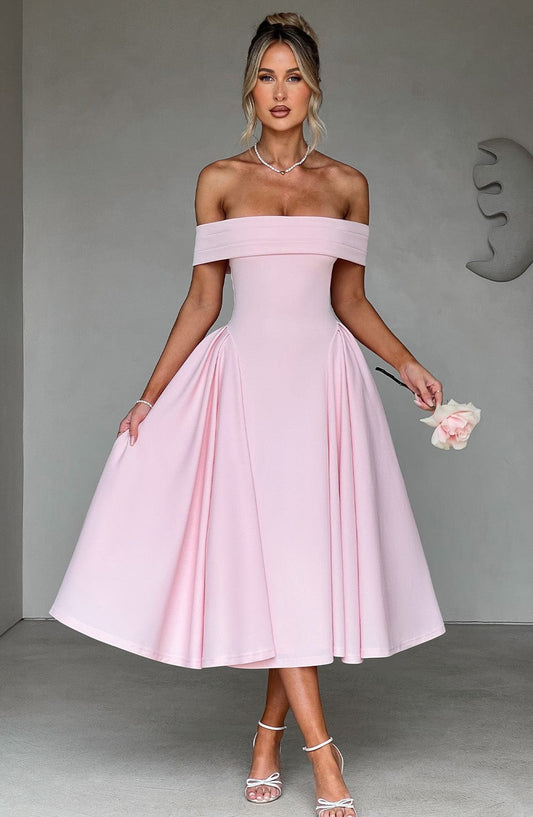 Vestido Midi Miranda - Rosa