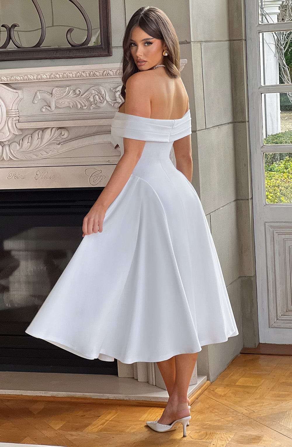 Vestido Midi Miranda - Marfil