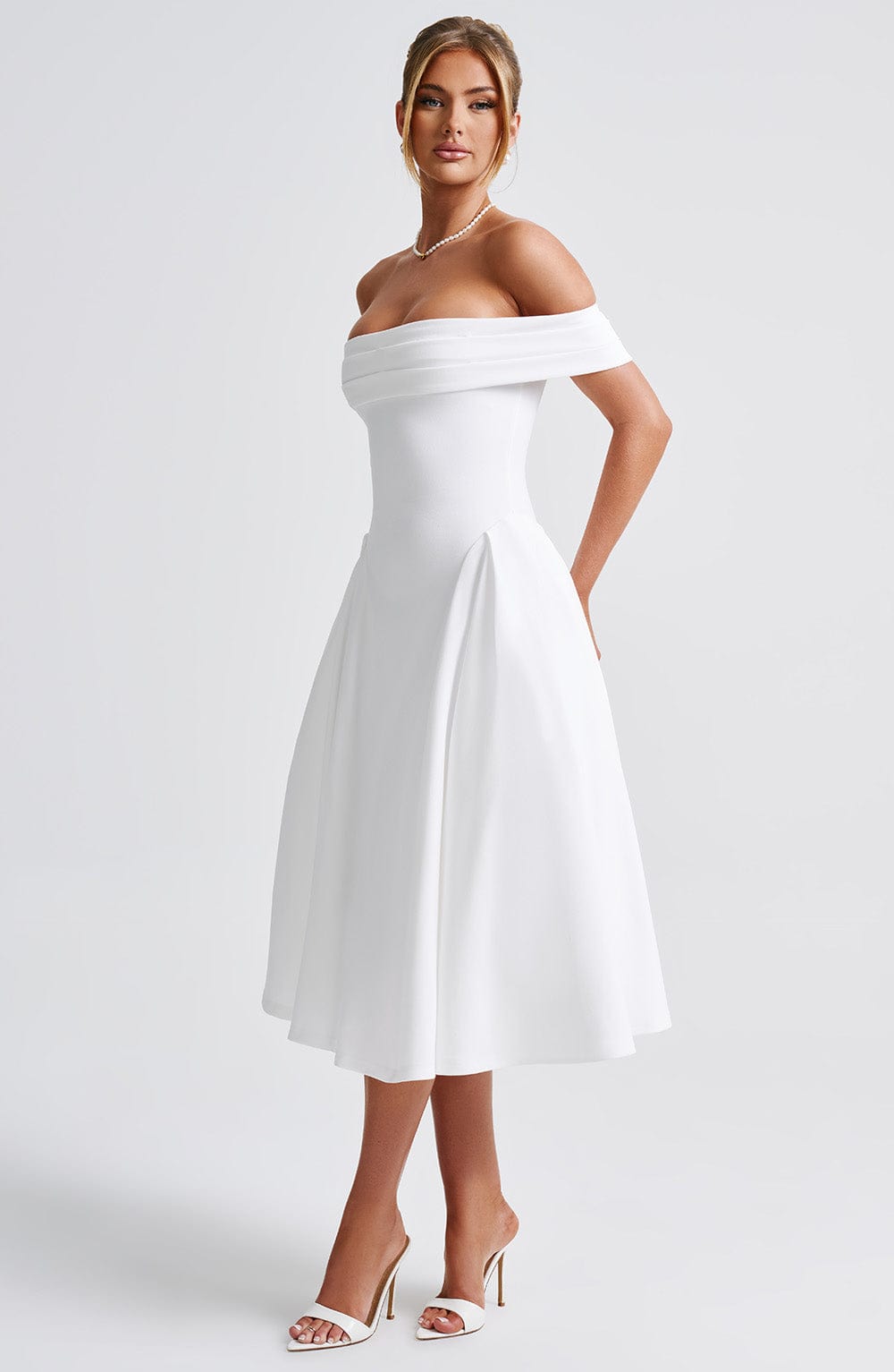 Vestido Midi Miranda - Marfil