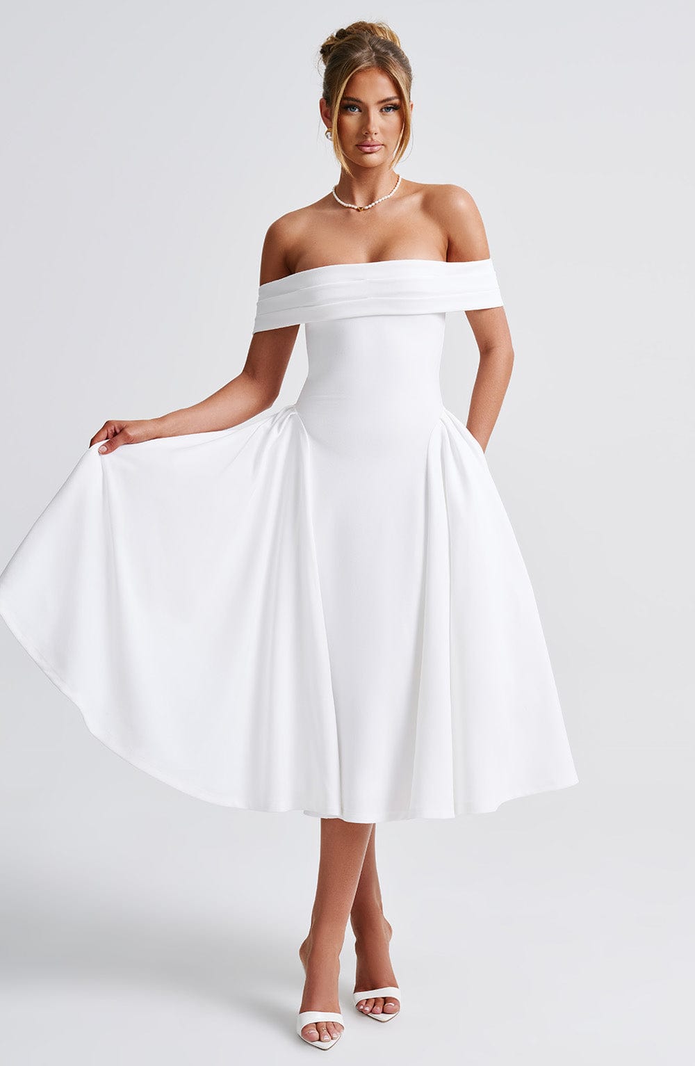 Vestido Midi Miranda - Marfil