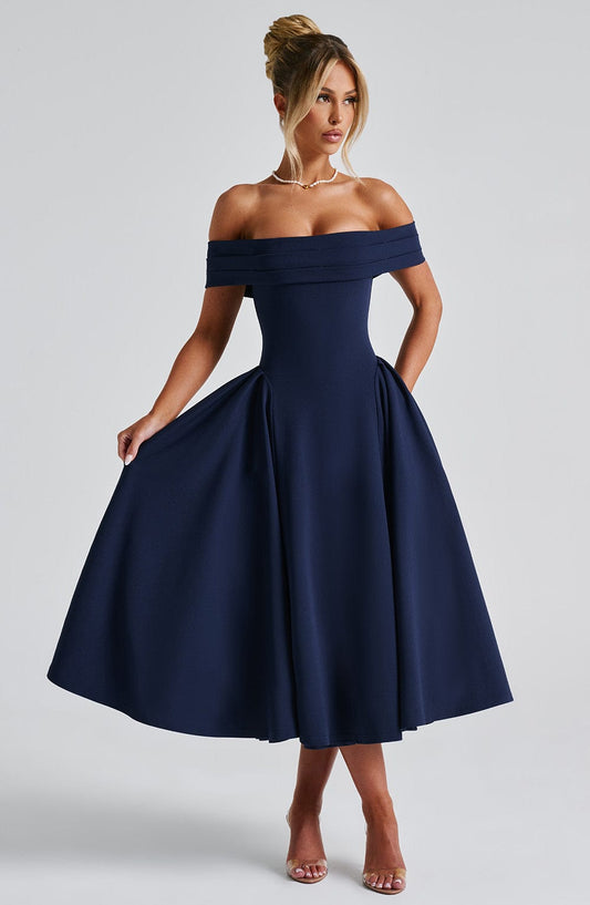 Vestido Midi Miranda - Marino