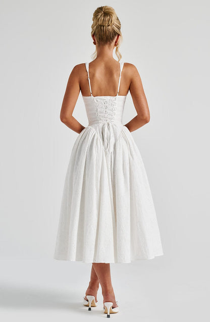 Vestido Midi Monroe - Marfil