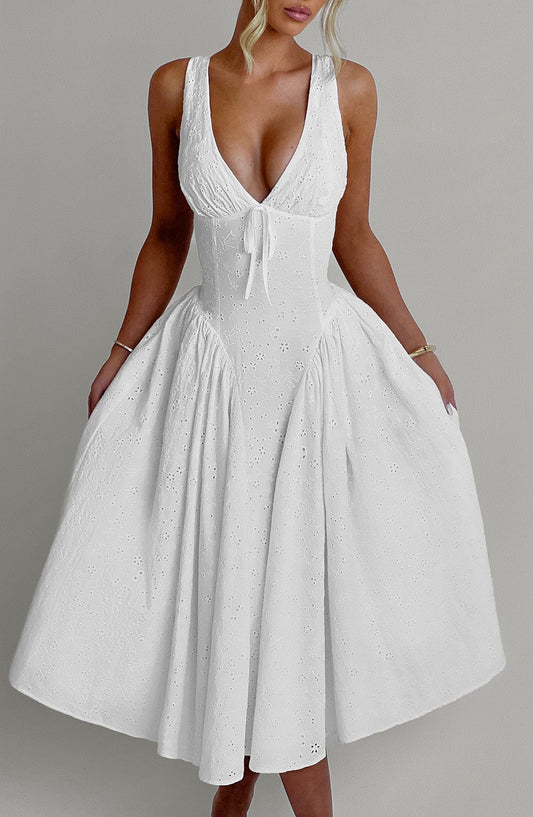 Vestido Midi Monroe - Marfil