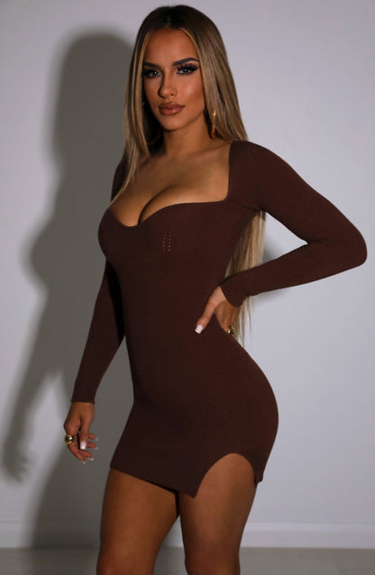 Vestido Mini Nada - Chocolate