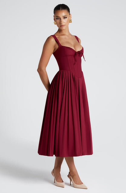 Vestido Midi Natassia - Berry