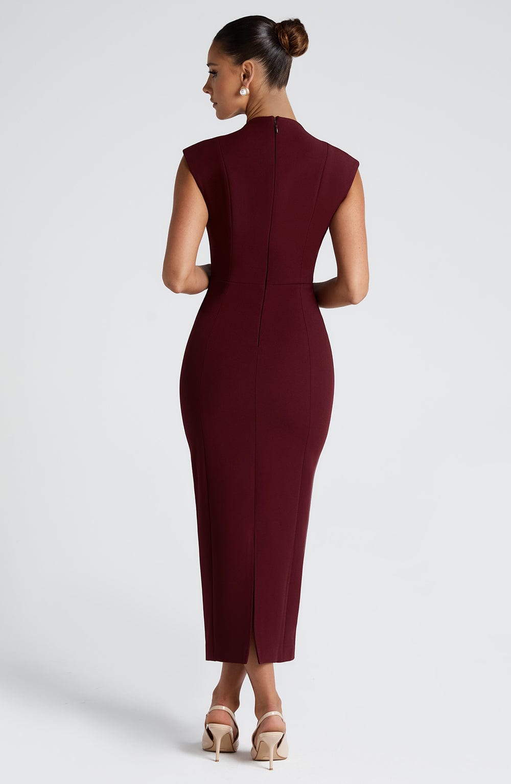 Vestido Midi Nellie - Laca de Cereza