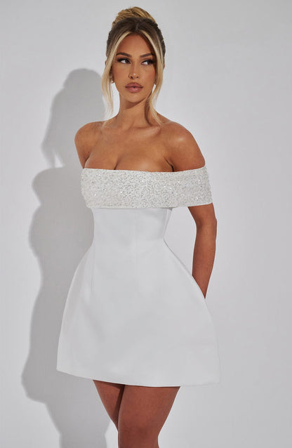 Vestido Mini Noelle - Marfil