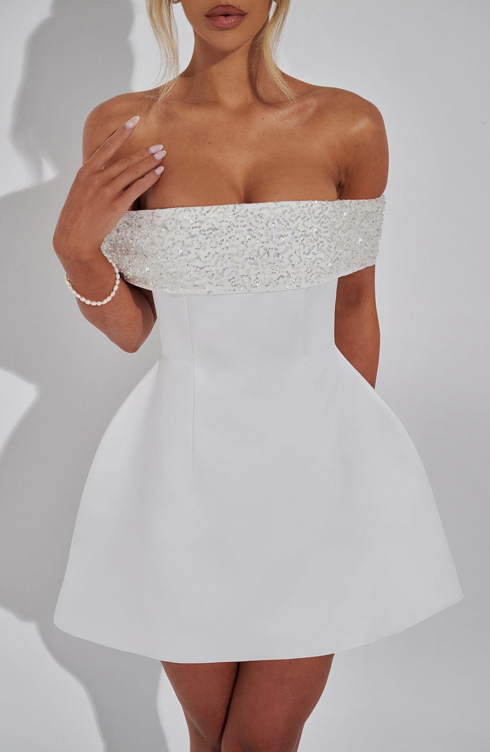 Vestido Mini Noelle - Marfil