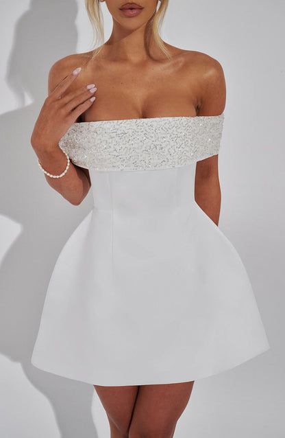 Vestido Mini Noelle - Marfil