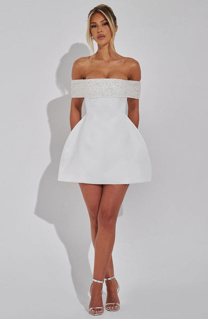 Vestido Mini Noelle - Marfil