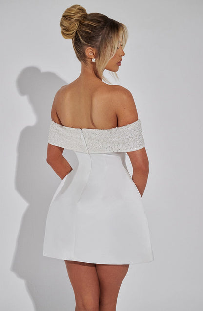 Vestido Mini Noelle - Marfil