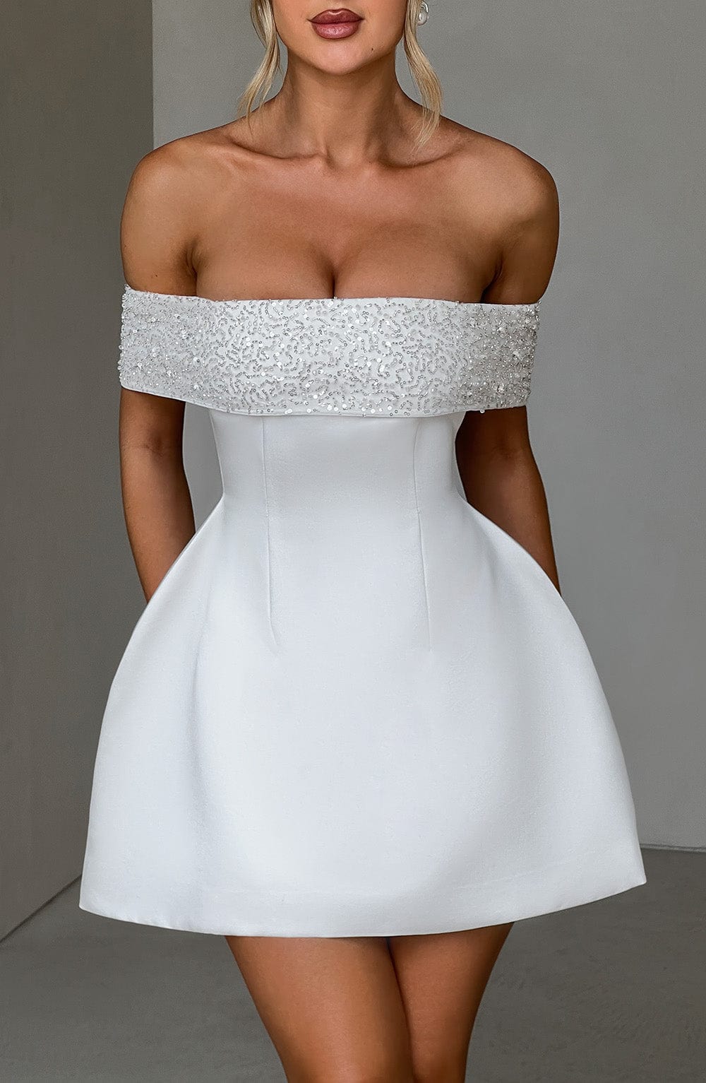 Vestido Mini Noelle - Marfil