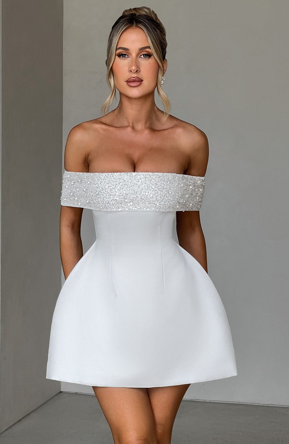 Vestido Mini Noelle - Marfil