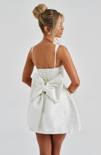 Vestido Mini Orla - Marfil