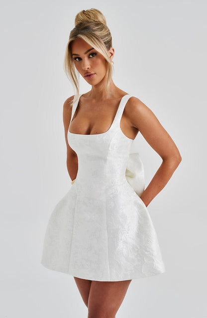 Vestido Mini Orla - Marfil