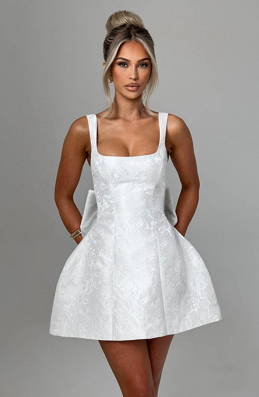 Vestido Mini Orla - Marfil