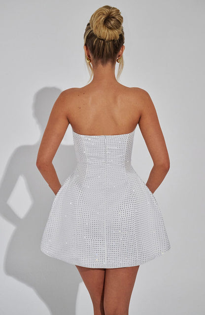 Vestido Mini Paloma - Marfil