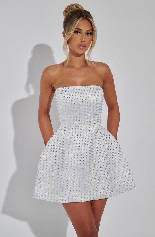 Vestido Mini Paloma - Marfil