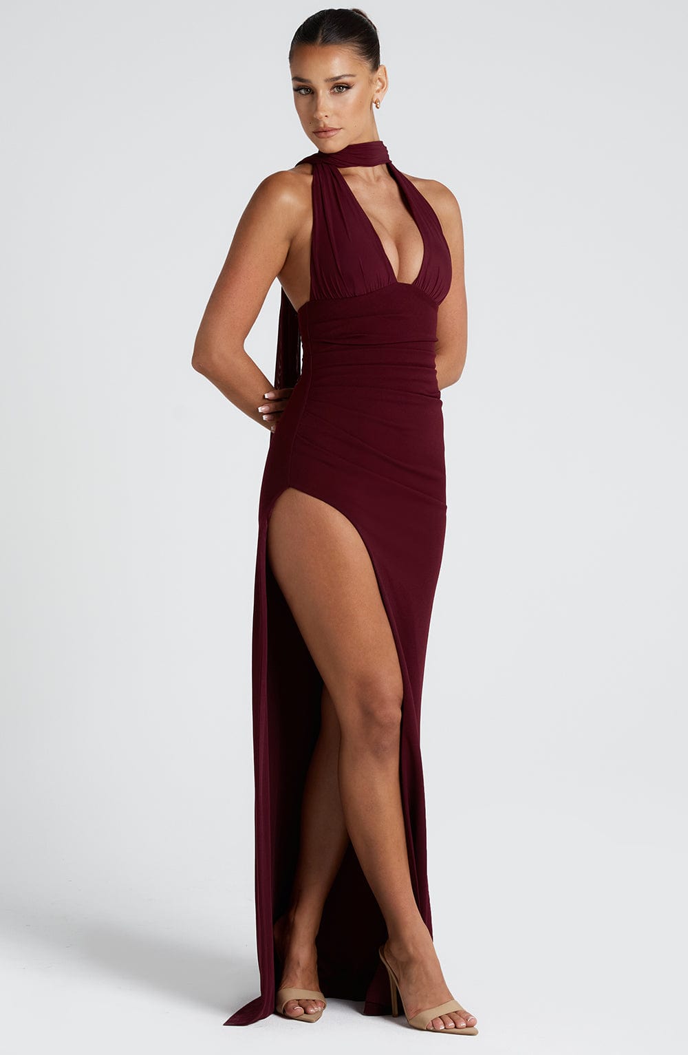 Vestido Maxi Paulina - Laca de Cereza