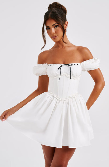 Vestido Mini Penelope - Negro/Blanco