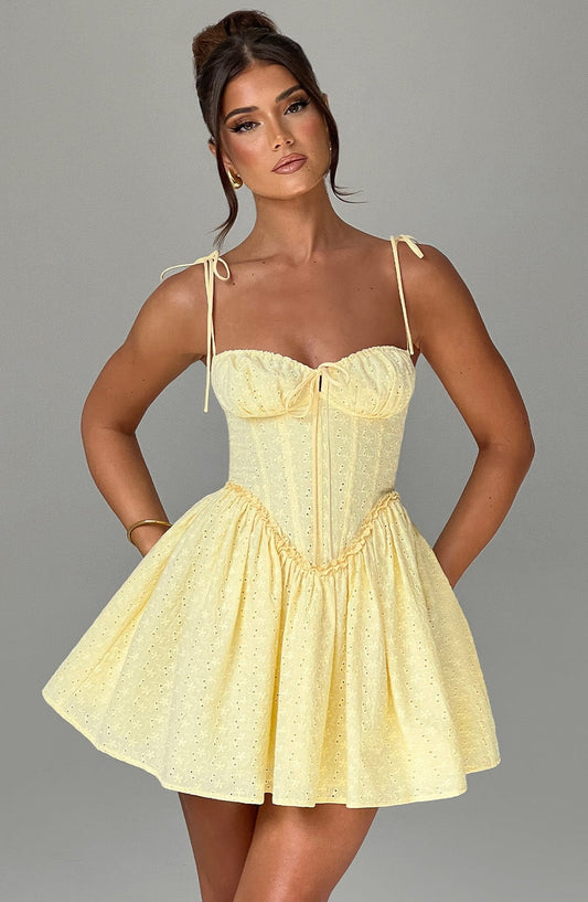 Vestido Mini Phoebe - Limón