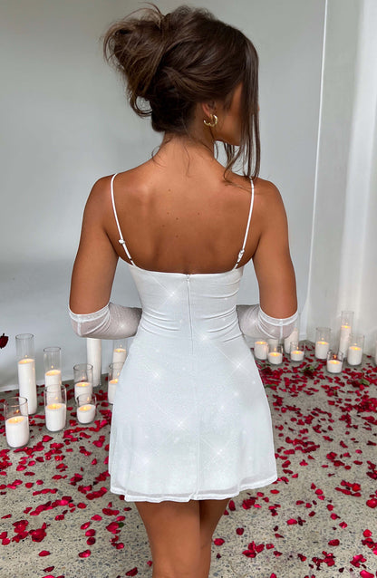 Vestido Mini Pixie - Brillo Marfil