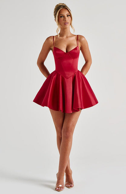 Vestido Mini Poppy - Rojo