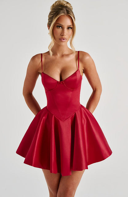 Vestido Mini Poppy - Rojo