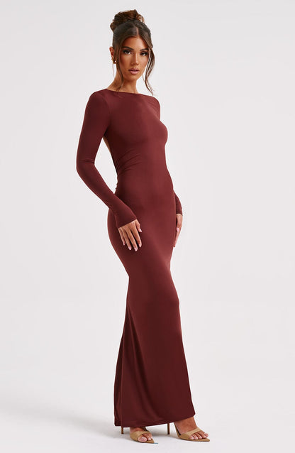 Vestido Maxi Rameesha - Marrón