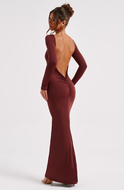 Vestido Maxi Rameesha - Marrón