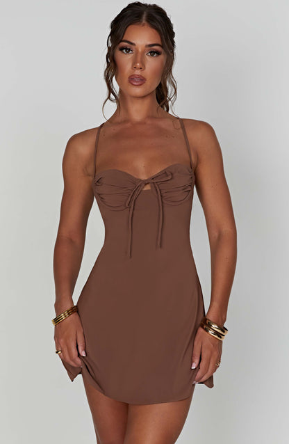 Vestido Mini Renee - Chocolate