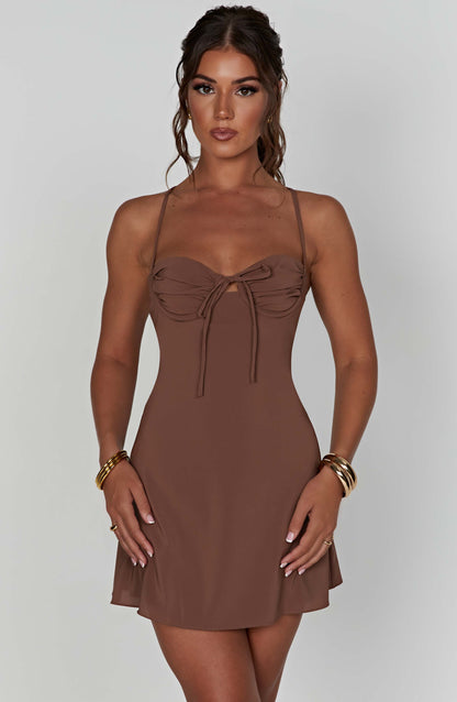 Vestido Mini Renee - Chocolate