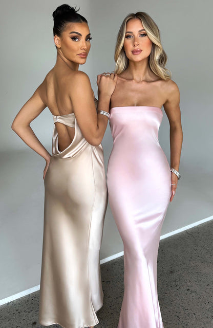 Vestido Maxi Rheanna - Rosa empolvado