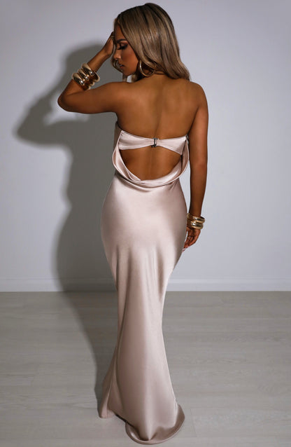Vestido Maxi Rheanna - Champán