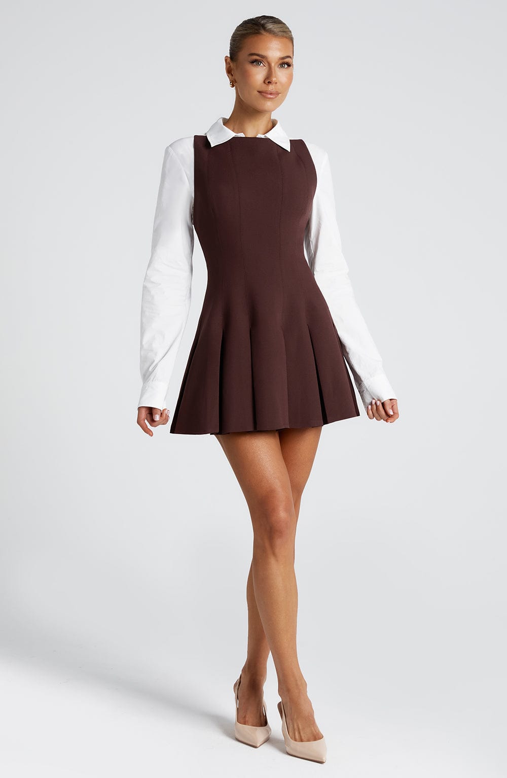 Vestido Mini Rory - Marrón Púrpura